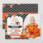 Jongens 2e Verjaardag Halloween Verjaardag Uitnodi Kaart (Voorkant / Achterkant)