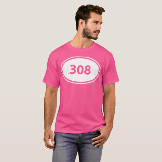 Jongens 308 Jachtgeweer Ronde Kaliber Pistool Eige T-shirt (Voorkant volledig)