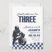 Jongens 3e Motorcross Dirt Bike Verjaardag Kaart (Voorkant)