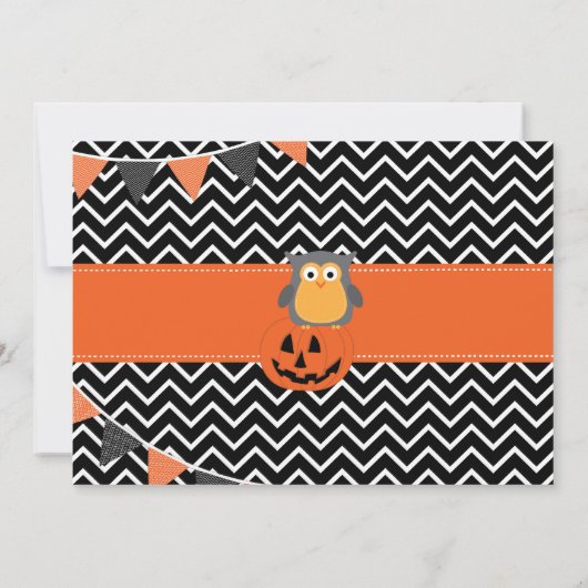 Jongens 3e Verjaardag Halloween Verjaardag Uitnodi Kaart (Achterkant)