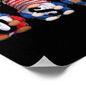 Jongens 4 juli Gnomes Patriotic Gnomes American Poster (Hoek)