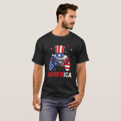 Jongens 4e juli Video Game American Flag oom SA T-shirt (Voorkant volledig)