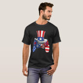 Jongens 4e juli Video Game American Flag oom SA T-shirt (Voorkant volledig)
