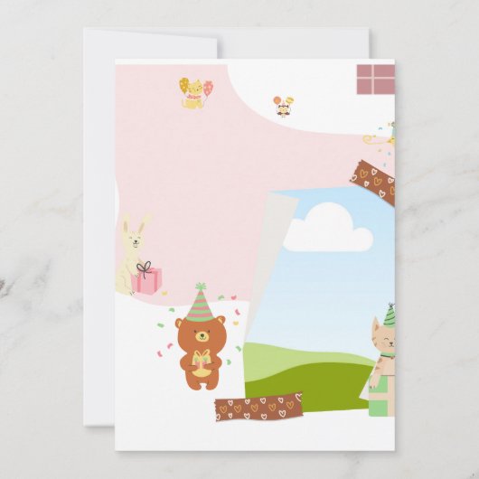 Jongens 5e verjaardag, Kaarten voor primaire kleur (Achterkant)