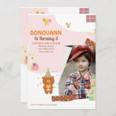 Jongens 5e verjaardag, Kaarten voor primaire kleur (Voorkant / Achterkant)