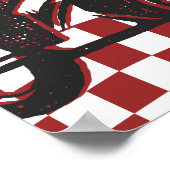 Jongens 6e Motorcross Dirt Bike Verjaardag Poster (Hoek)