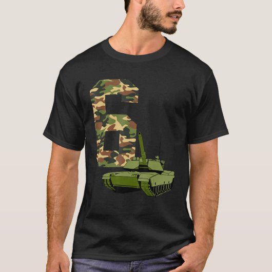Jongens 6e verjaardag Militaire Tank Battle Truck  (Voorkant)