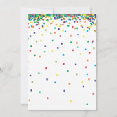Jongens 9e verjaardag, primaire kleuren-Confetti Kaart (Achterkant)