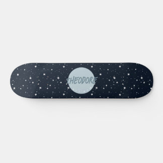 Jongens aangepaste naam maansterren ruimte kinder persoonlijk skateboard
