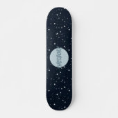 Jongens aangepaste naam maansterren ruimte kinder persoonlijk skateboard (Voorkant)