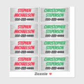 Jongens aangepaste naam telefoon vinyl stickers ge (Vel)