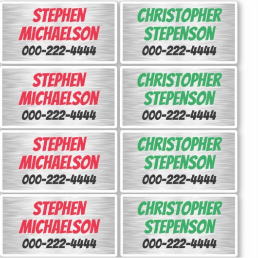 Jongens aangepaste naam telefoon vinyl stickers ge (Voorkant)