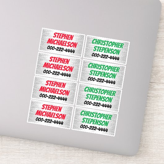 Jongens aangepaste naam telefoon vinyl stickers ge (Detail)