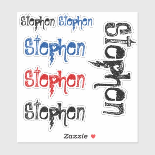 Jongens Aangepaste Naam Vinyl Decal Gepersonalisee Sticker (Vel)