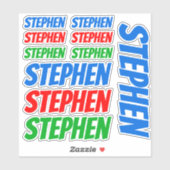 Jongens aangepaste naam vinyl stickers gepersonali (Vel)