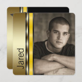 Jongens afstuderen aankondigingen (Voorkant / Achterkant)