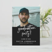 Jongens Afstuderen uitnodiging Klasse van 2025 (Staand voorkant)