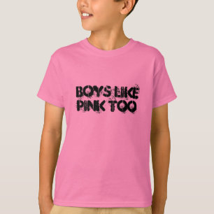 Jongens als PINK T-shirt