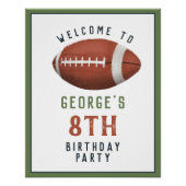 Jongens Amerikaans Football Kinderen Verjaardag We Perfect Poster (Voorkant)