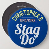 Jongens Avond Uit Vrijgezellenfeest Ronde Button 6,0 Cm (Voorkant /achterkant)
