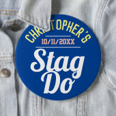 Jongens Avond Uit Vrijgezellenfeest Ronde Button 6,0 Cm (In situ)