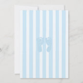 Jongen's Baby Douche Uitnodigingen (Achterkant)