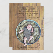 Jongen's Baby Douche Uitnodigingen (Voorkant / Achterkant)