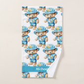 Jongens baby- en peuterbadhanddoekenset | Aangepas Bad Handdoek (Handdoek)
