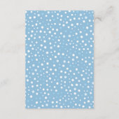 Jongens Baby Het is koud buiten Luier Raffle Kaart (Achterkant)