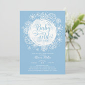 Jongens Baby Het is koud buiten Uitnodiging (Staand voorkant)