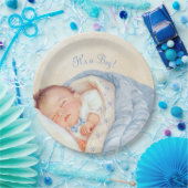 Jongens  Baby shower Papieren Bordje (Feest)