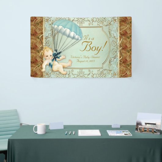 Jongens  Baby shower Spandoek (Beurs)