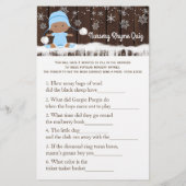 Jongens baby shower spellen flyer (Achterkant)