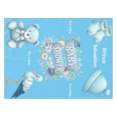 Jongens baby shower tafelkleed (Voorkant (Horizontaal))