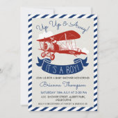 Jongens Baby shower uitnodiging (Voorkant)