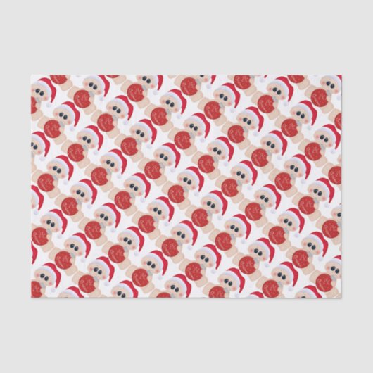 Jongens baby's eerste kerst weefsel papier (Voorkant)