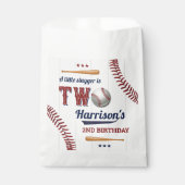Jongens Baseball 2e verjaardag Bedankzakje (Voorkant)