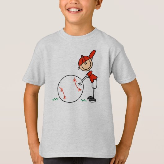 Jongens Baseball aanpassen T-shirt (Voorkant)