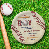 Jongens  Baseball Baby shower Papieren Bordje