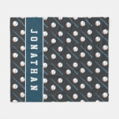 Jongens Baseball Bat & Ball Sport Masculine Kinder Fleece Deken (Voorkant (Horizontaal))