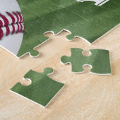 Jongens Baseball Puzzle met zijn naam! Legpuzzel (Zijkant)