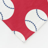 Jongens Baseball Rood Wit Blauw Aangepaste Foto w Fleece Deken (Hoek)