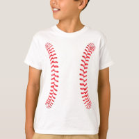 Jongens Baseball Speler Verticale Steken Naden