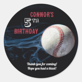 Jongens Baseball Verjaardag Sticker