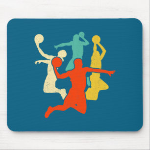 Jongens Basketbal Retro Vintage Muismat