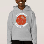  jongens Basketball Hoodie Sweatshirt (Voorkant)