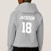 jongens Basketball Hoodie Sweatshirt (Achterkant)