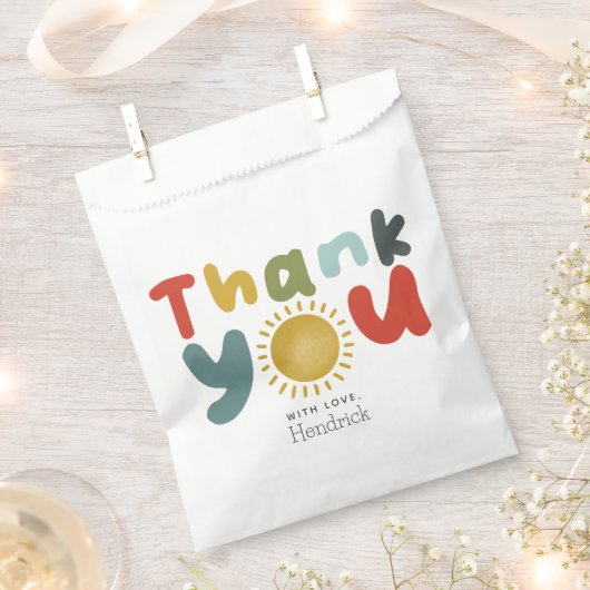 Jongens bedankt 1e reis rond de zonsverjaardag bedankzakje (Geknipt)