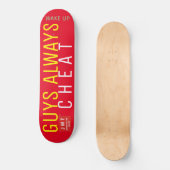 JONGENS BEDRIEGEN ALTIJD SKATEBOARDS (Voorkant)