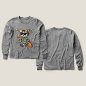 Jongens Bella+Canvas Tri-blend lange mouw shirt, S (Voorkant /achterkant)